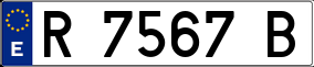 Trailer License Plate